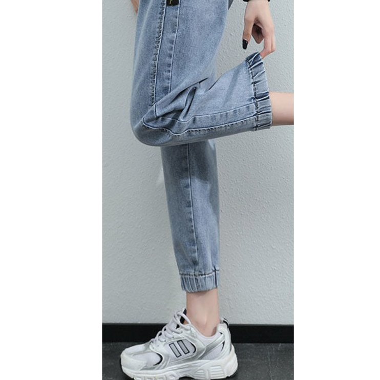 Vintage High Waist Ankle Length Women Fashion Denim Jeans