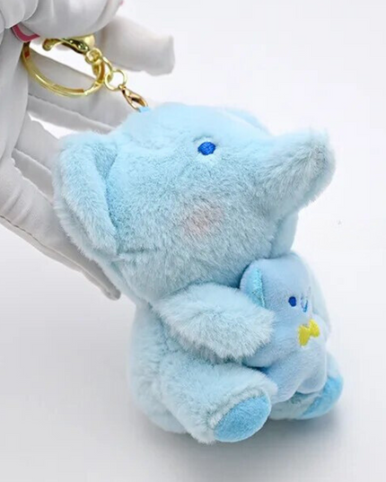 Adorable Soft Elephant Bunny Bear Duck Plushie Pendant Charm Keychain