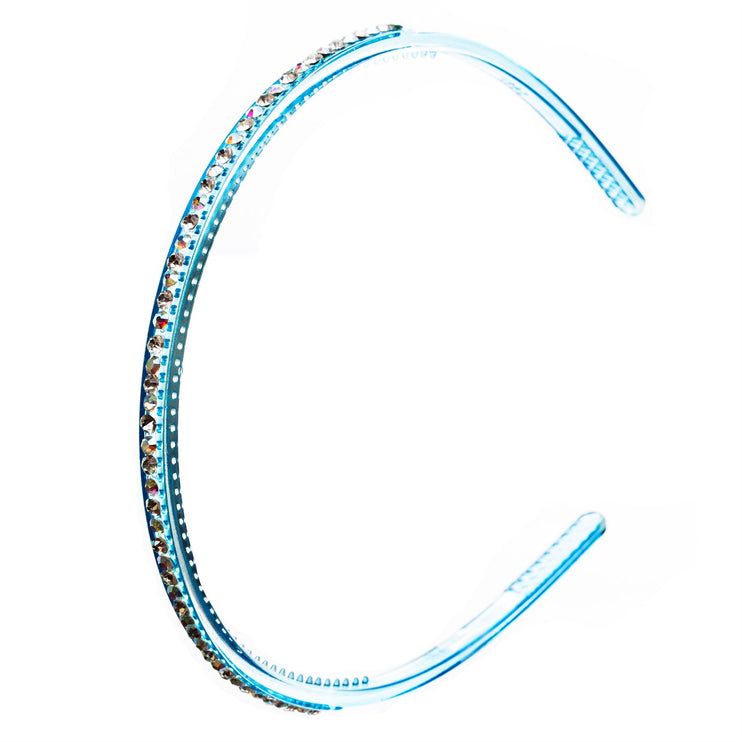 Fashion Sparkle Crystal Rhinestone Simple Linear Teeth Headband - Accessoriesforever
