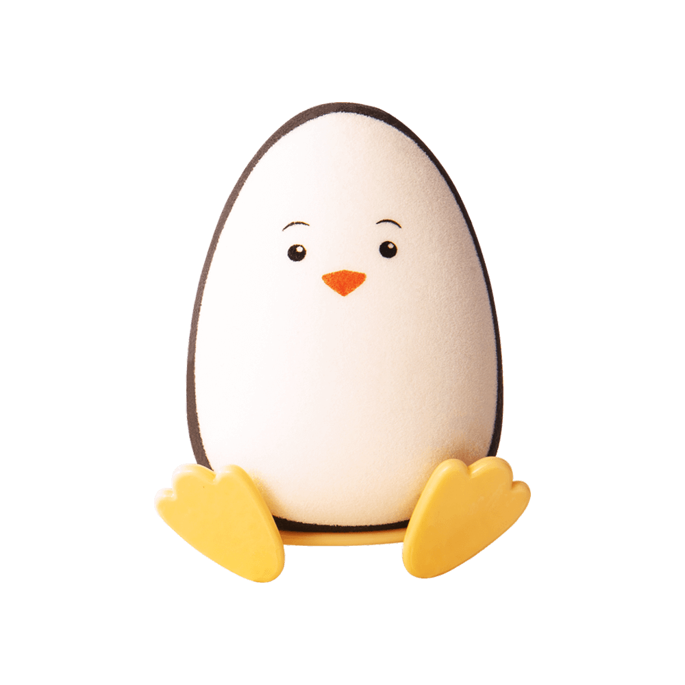 Cute Penguin Silicone Coating Blending Makeup Sponge (Sponge Holder Included)