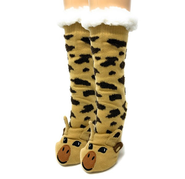 Gee Raff Cozy Warm Women's Plush Animal Slipper Socks