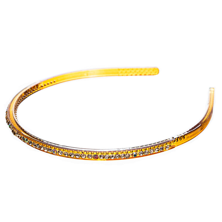 Fashion Sparkle Crystal Rhinestone Simple Linear Teeth Headband - Accessoriesforever