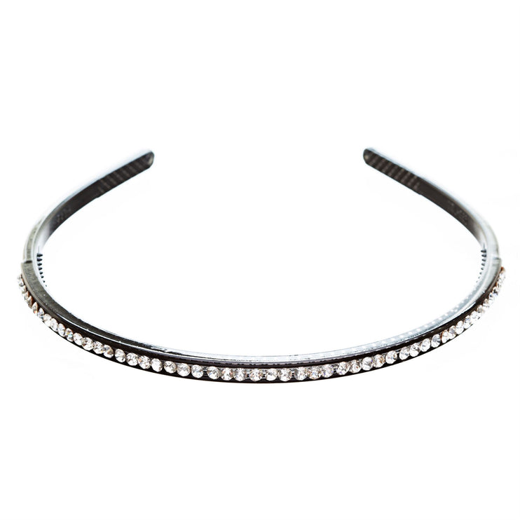 Fashion Sparkle Crystal Rhinestone Simple Linear Teeth Headband - Accessoriesforever