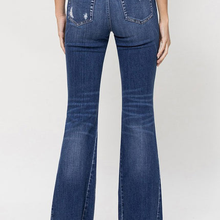 High Rise Flare W/Insert Panel Details - Accessoriesforever