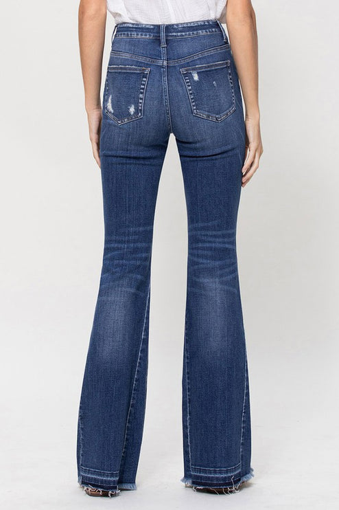 High Rise Flare W/Insert Panel Details - Accessoriesforever