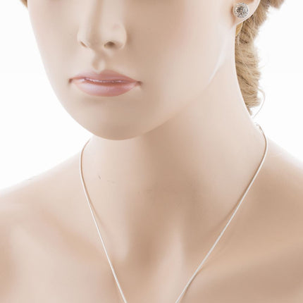 Bridal Wedding Jewelry Set Crystal Rhinestones Simple Soft Linear Drop Necklace - Accessoriesforever