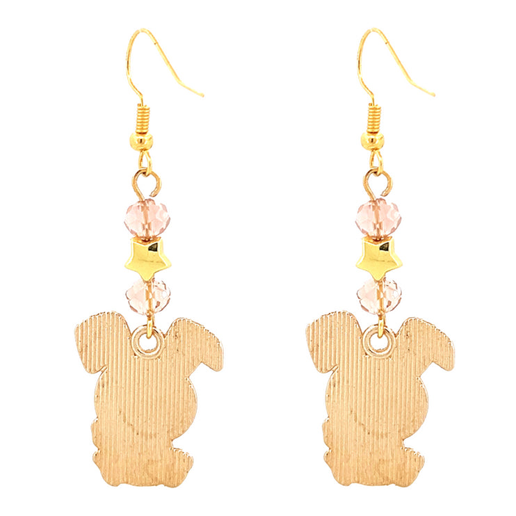 Easter Bunny & Carrot Enameled Charm Fashion Dangle Earrings - Accessoriesforever