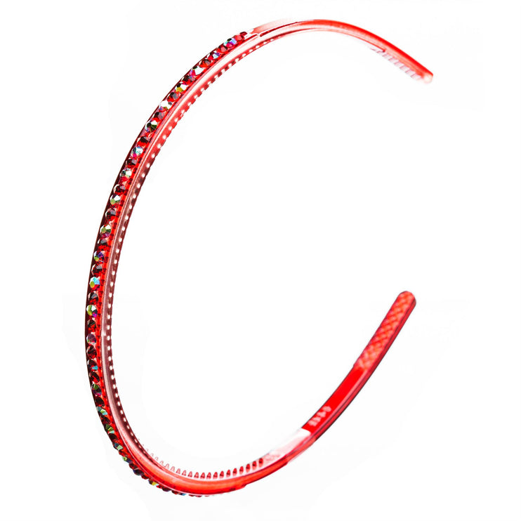 Fashion Sparkle Crystal Rhinestone Simple Linear Teeth Headband - Accessoriesforever