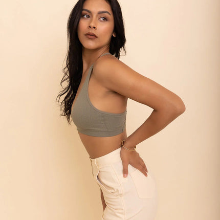 Classic Seamless Front Lace Racerback Top Bralette