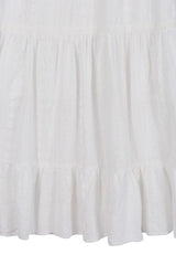 Beautiful Embroidered Ruffled Tiered V-Neck Fashion Dress