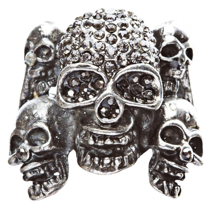 Stylish Punk Gothic Decaying Demon Skull Halloween Costume Ring - Accessoriesforever