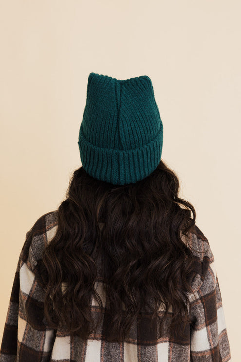 Chill Vibes Cozy Stylish Hat Soft Ribbed Squared Face Beanie