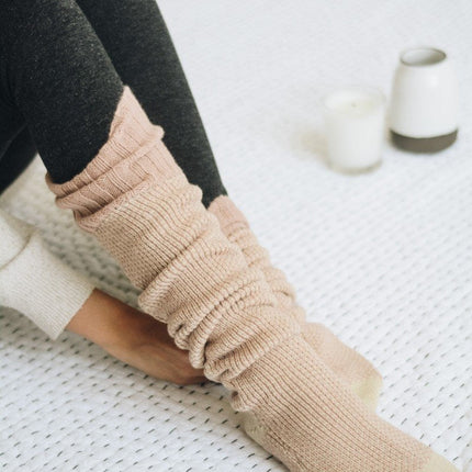 Warm Stylish Cozy Knee High Knitted Fashion Lounge Socks