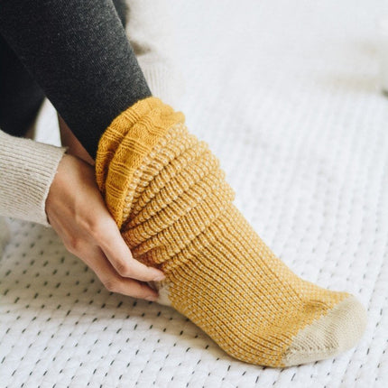 Warm Stylish Cozy Knee High Knitted Fashion Lounge Socks