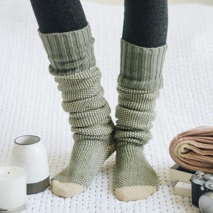 Warm Stylish Cozy Knee High Knitted Fashion Lounge Socks