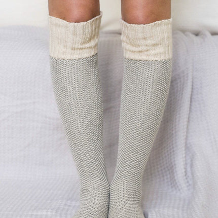 Warm Stylish Cozy Knee High Knitted Fashion Lounge Socks