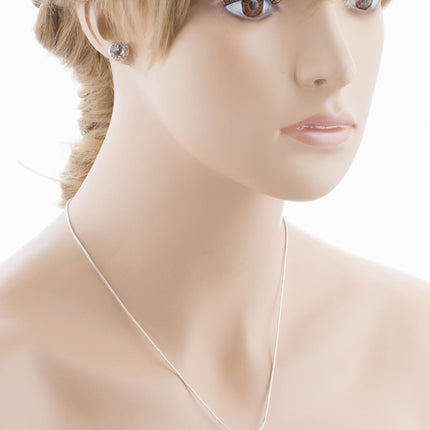 Bridal Wedding Jewelry Set Crystal Rhinestones Simple Soft Linear Drop Necklace - Accessoriesforever
