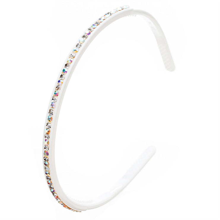 Fashion Sparkle Crystal Rhinestone Simple Linear Teeth Headband - Accessoriesforever