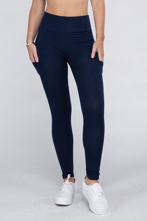 High-Waisted Active Leggings with Concealed Pockets for Essentials