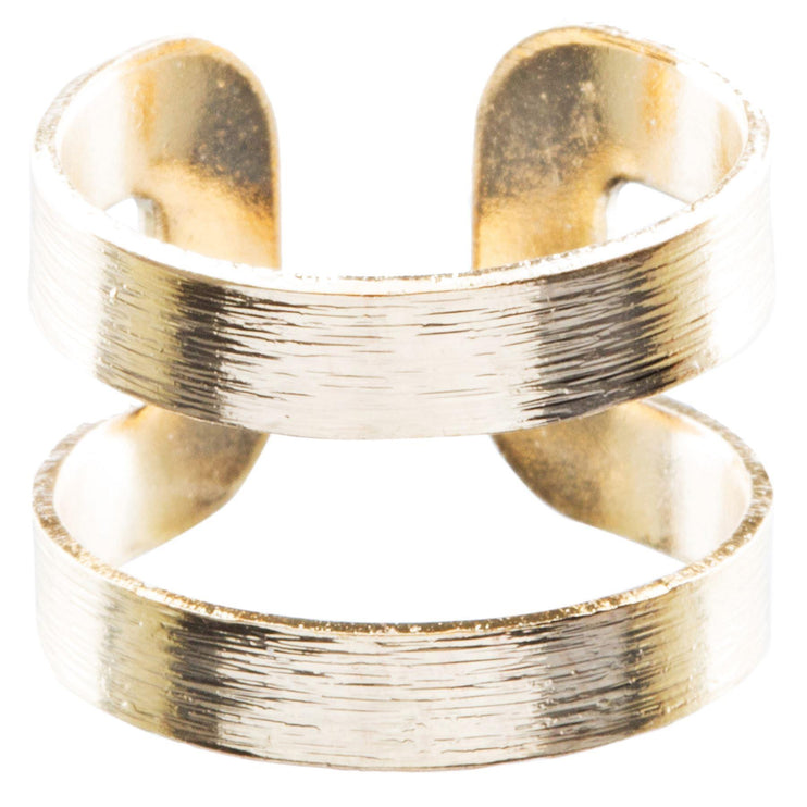 Modern Fashion Contemporary Open Band Wrap Around Design Ring - Accessoriesforever