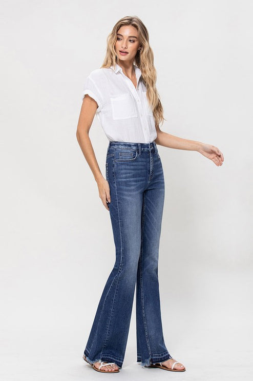 High Rise Flare W/Insert Panel Details - Accessoriesforever