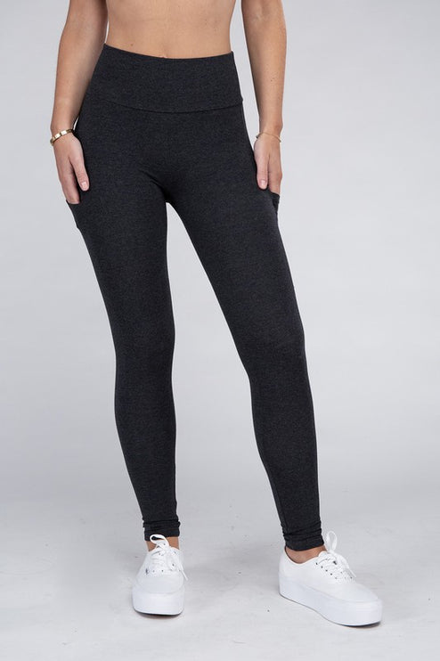 High-Waisted Active Leggings with Concealed Pockets for Essentials