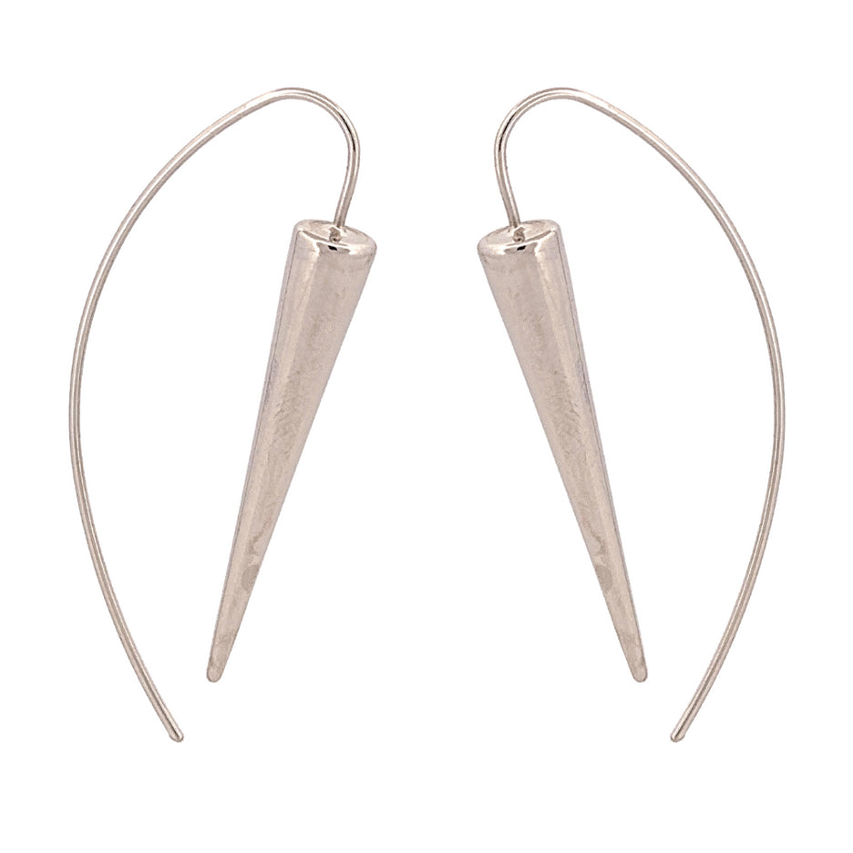 Modern Unique Elongated Cone Drop Ear Wire Fashion Earrings