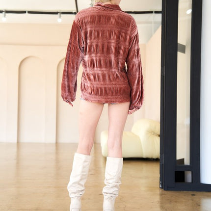 Classic Loose Fit Long Sleeve Fashion Top Shirt