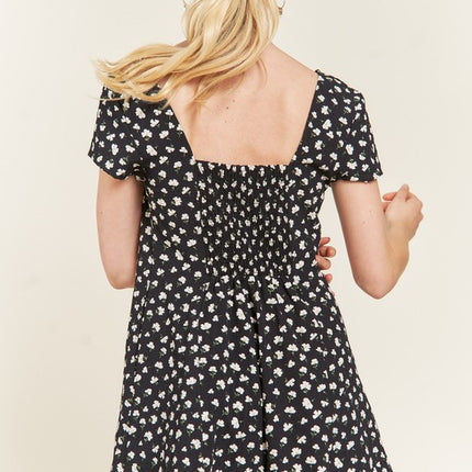 Playful Chic Floral Button Down Romper