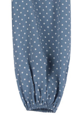 Beautiful Stylish Polka Dot Puff Sleeve Fashion Crop Top