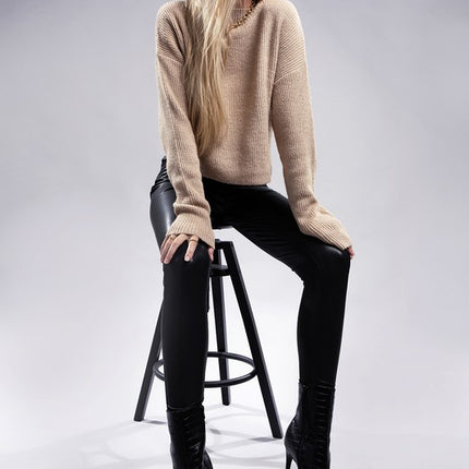 Cozy Mock Neck Long Sleeve Pullover Sweater