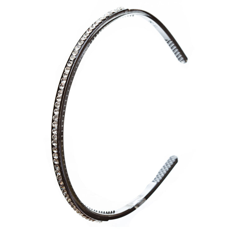 Fashion Sparkle Crystal Rhinestone Simple Linear Teeth Headband - Accessoriesforever