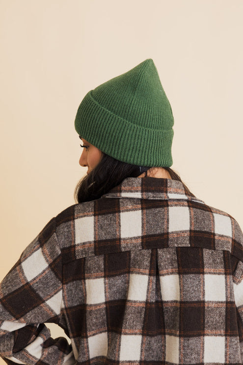 Cozy Happy Face Embroidered Hat Ribbed Knit Beanie