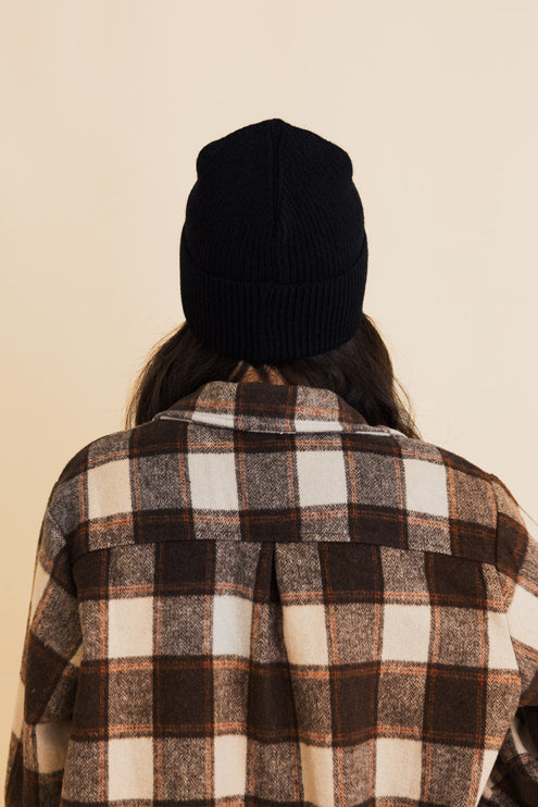 Cozy Happy Face Embroidered Hat Ribbed Knit Beanie