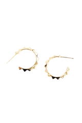 Edgy Spiked Fashion Dangle Hoop Earrings