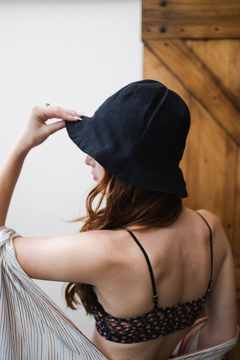 Urban Cotton Bucket Hat with Wired Brim