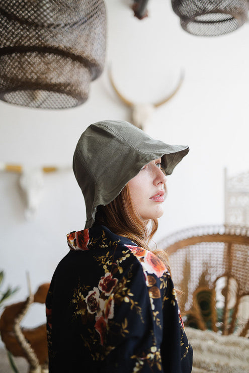 Urban Cotton Bucket Hat with Wired Brim