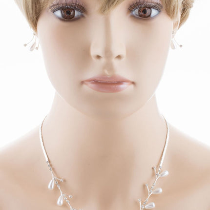 Bridal Wedding Jewelry Set Crystal Rhinestone Pearl - Accessoriesforever