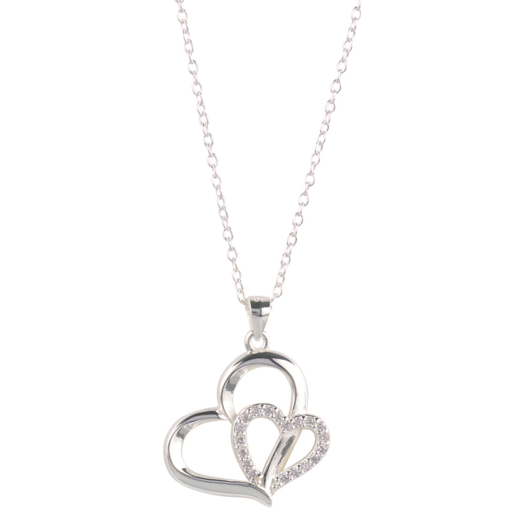 Eternity Love Heart Pave Necklace Message Jewelry Love No2