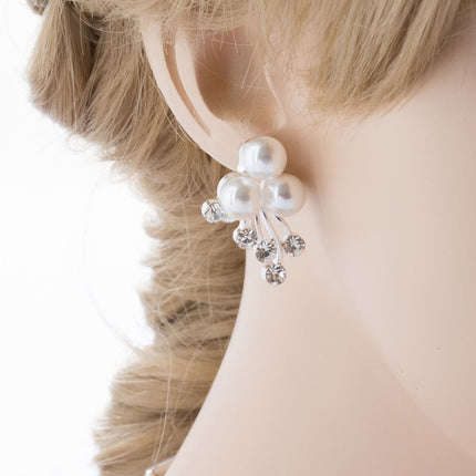 Bridal Wedding Jewelry Set Crystal Rhinestone Pearl - Accessoriesforever