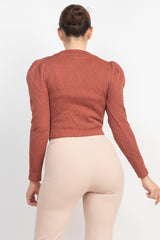 Cami Puff Sleeves Blazer Inner Top Women Fashion Set