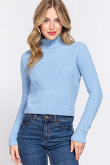 Cozy Solid Soft Turtleneck Fashion Top Sweater
