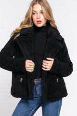 Cozy Soft Stylish Faux Fur Sherpa Fashion Outwear Jacket