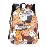 Super Cute Cat Cartoon Anime Animal Waterproof Fashion Travel Laptop School Backpack