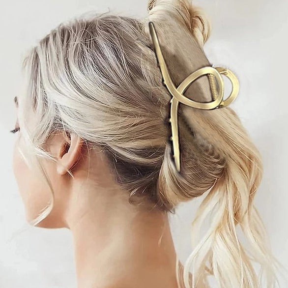 Simple Classic Elegant Metal Fashion Hair Jewelry Clip Claw - Accessoriesforever