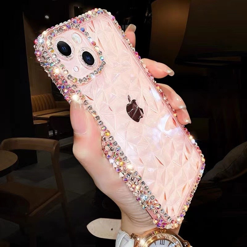 Sparkle Crystal Rhinestone Soft iPhone Protective Phone Case Cover