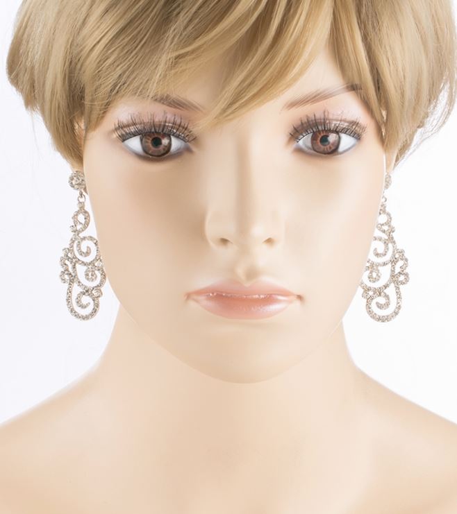 Bridal Wedding Crystal Rhinestone Earrings - Accessoriesforever