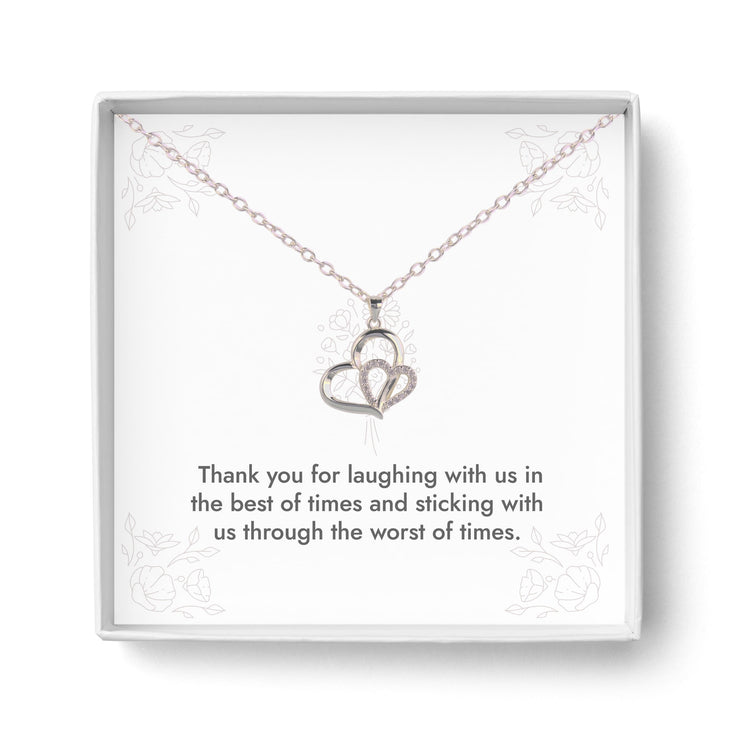 Eternity Love Heart Pave Necklace Message Jewelry Love No1