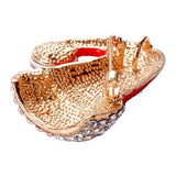 Christmas Jewelry Crystal Rhinestone Hat Charm Brooch Pin BH234 Red
