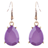 Stunning Magnificent Bead Crystal Rhinestone Statement Necklace Set JN269 Purple